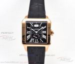 TW Factory Cartier Santos Dumont W2020068 Black Face 47 MM × 38 MM ETA 2824 Automatic Watch